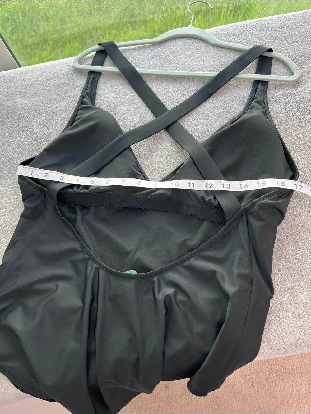 J.Crew‎ DD plunge one-piece swimsuit Black size 16